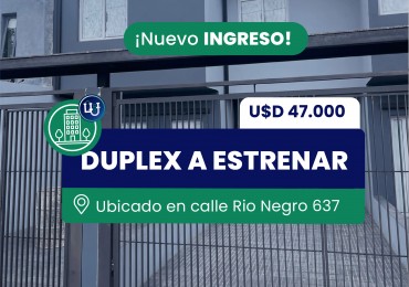 Duplex a estrenar de 65M²